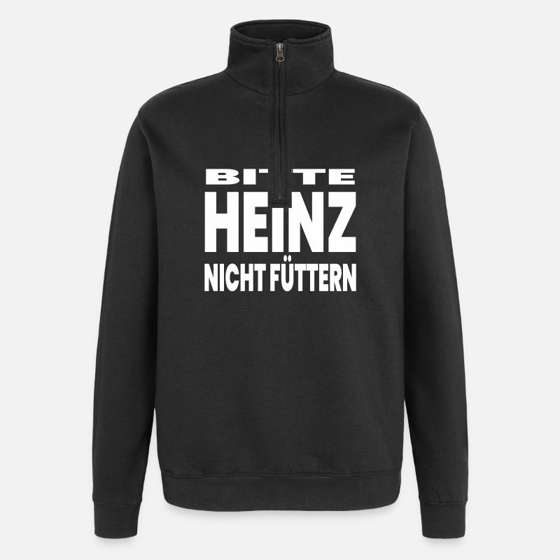 Füttern - Quarter-Zip-Sweatshirt - Schwarz