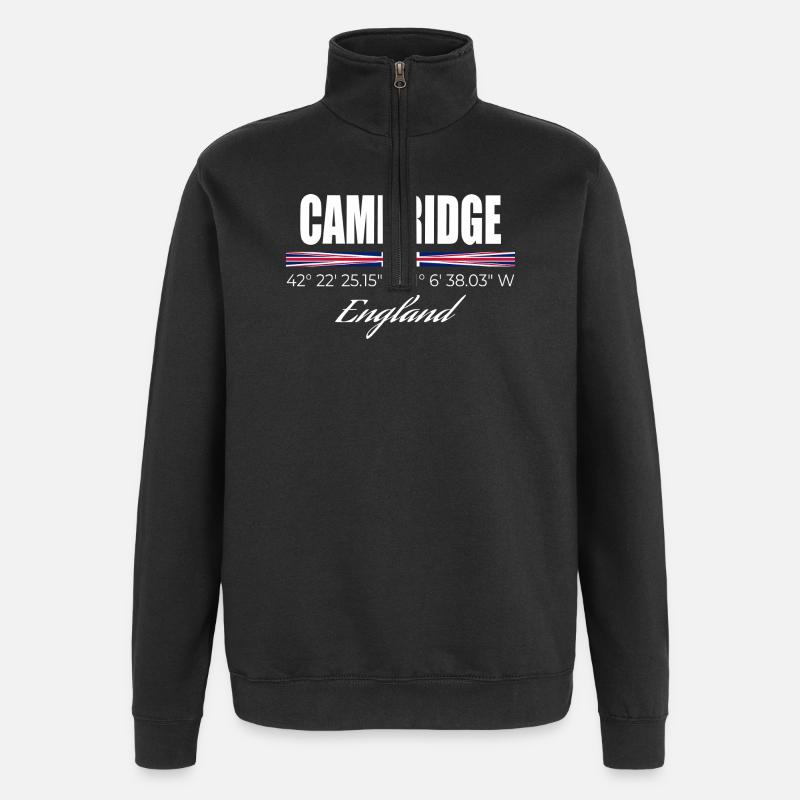 Cambridge - Quarter-Zip Sweatshirt - black