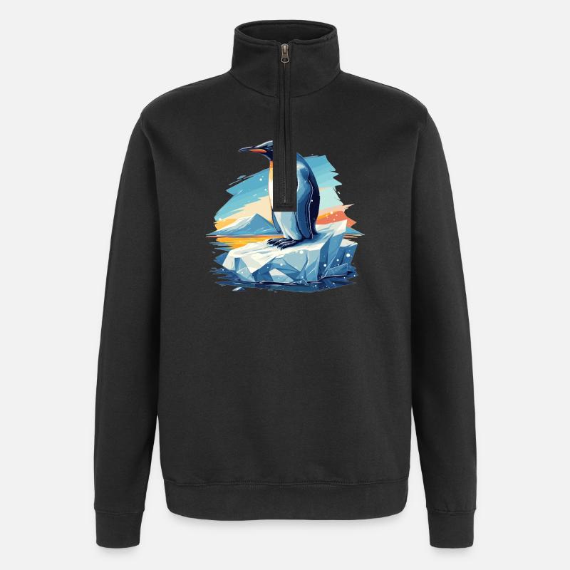 Pingouins Pingouin - Sweat à zip 1/4 - noir
