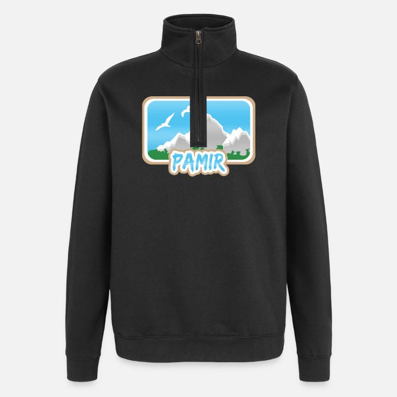Pamir - Sweat à zip 1/4 - noir