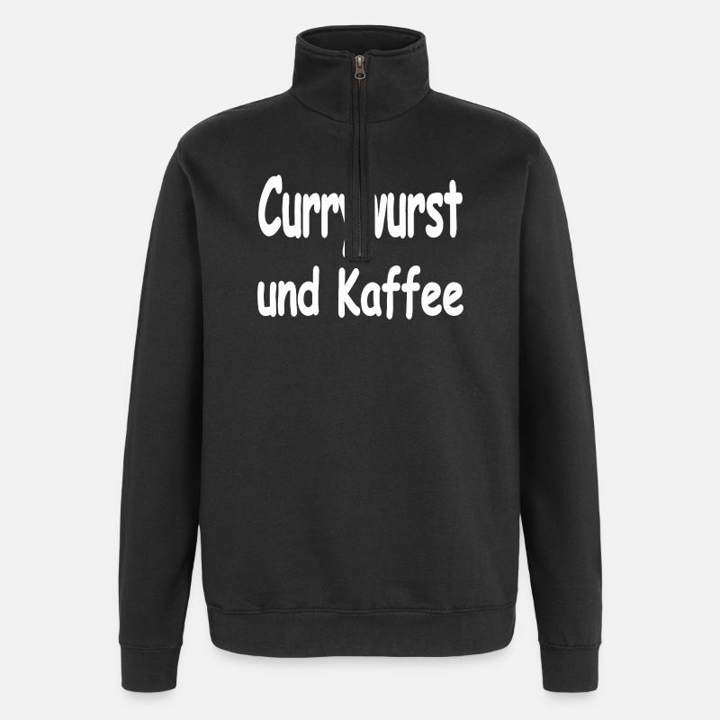 Currywurst - Quarter-Zip Sweatshirt - black
