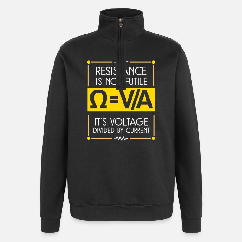 Physik Phyiker Physikstudent Physiklehrer - Quarter-Zip-Sweatshirt - Schwarz