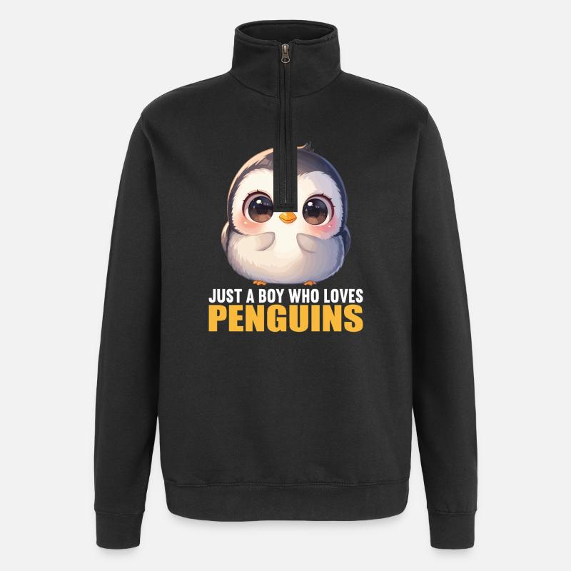 Pingouins Pingouin - Sweat à zip 1/4 - noir