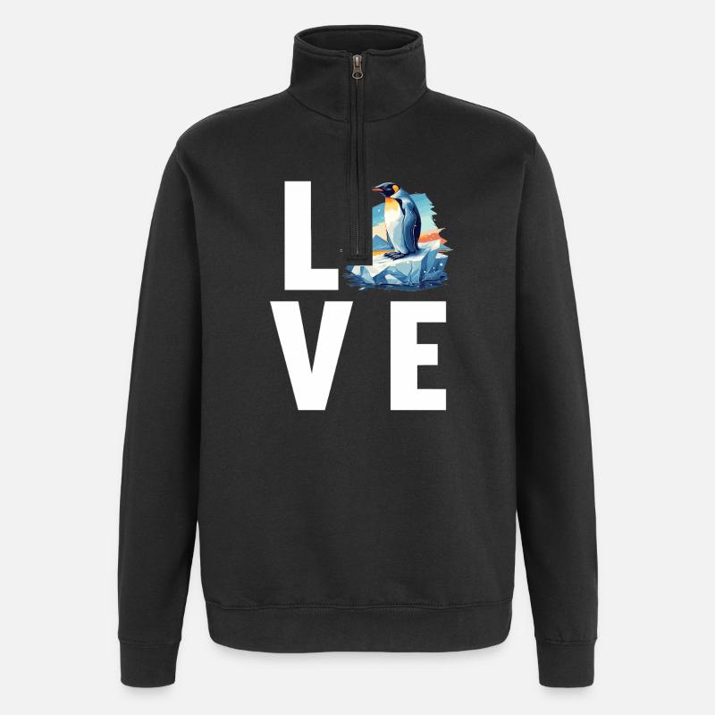 Penguins Penguin - Quarter-Zip Sweatshirt - black