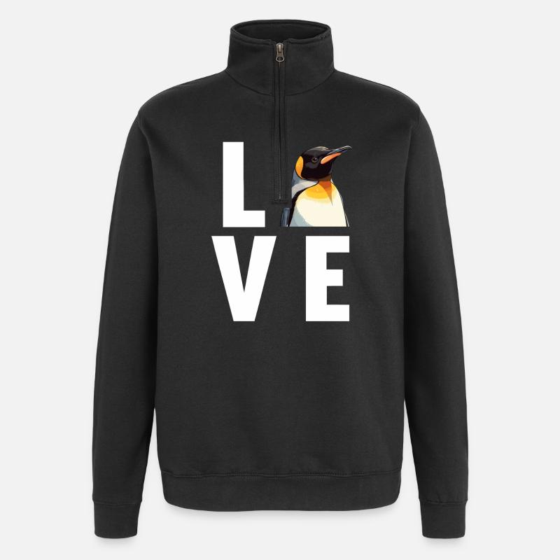 Pingouins Pingouin - Sweat à zip 1/4 - noir