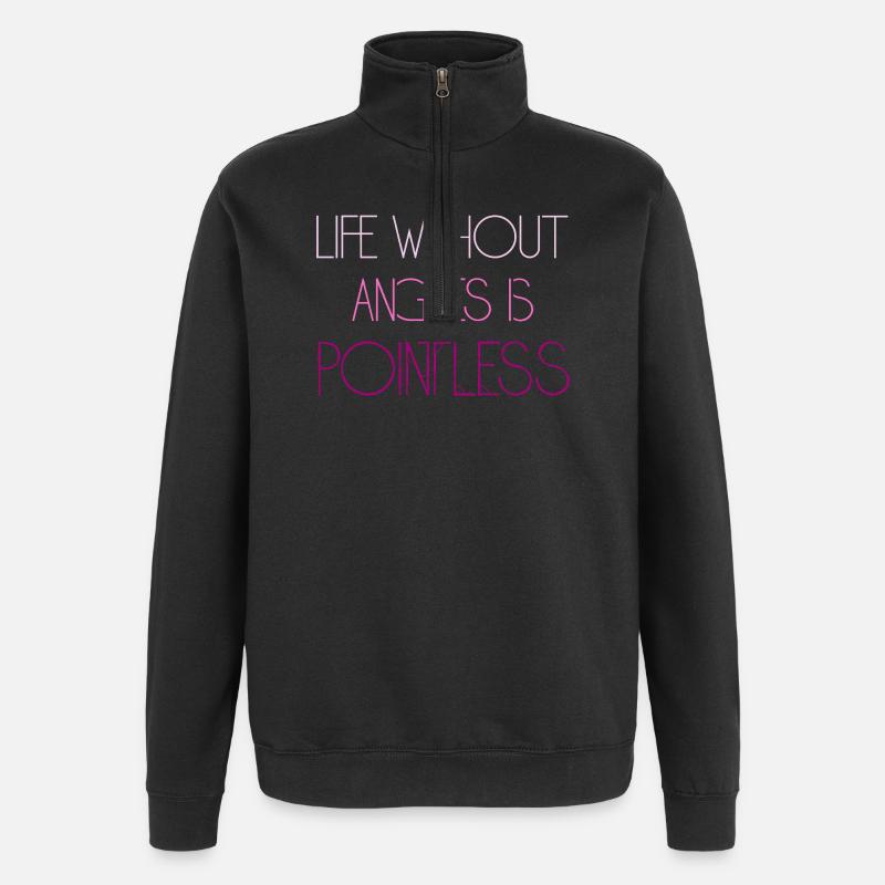 Lustiges Mathematik Sprüche Mathelehrer Lehrer - Quarter-Zip-Sweatshirt - Schwarz