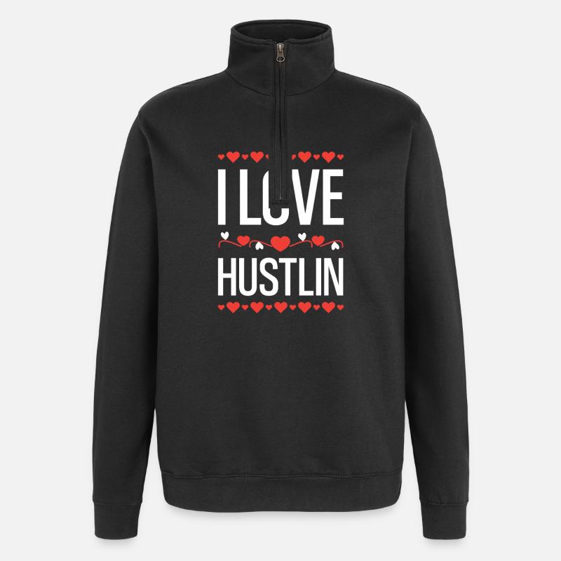 J’adore Hustlin - Sweat à zip 1/4 - noir