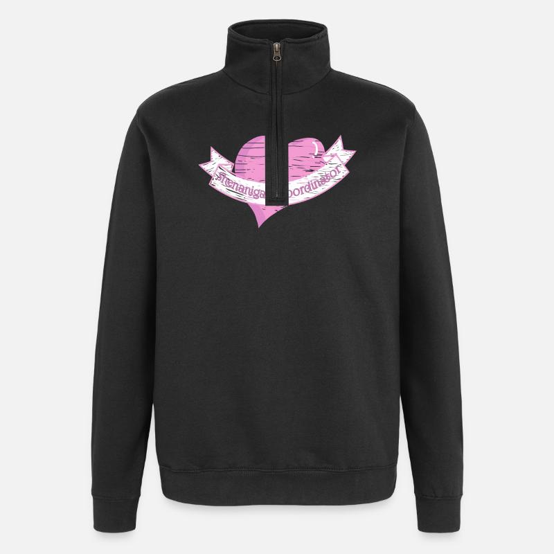 Coordonnatrice des farces Saint-Patrick - Sweat à zip 1/4 - noir