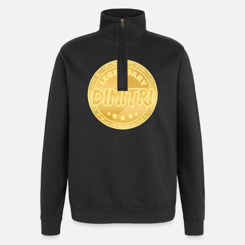 Dimitri - Quarter-Zip-Sweatshirt - Schwarz