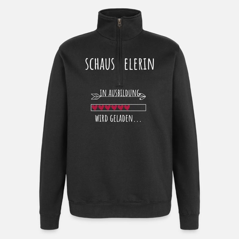 Schauspiel Studium Beruf Ausbildung Schauspielerin - Quarter-Zip-Sweatshirt - Schwarz
