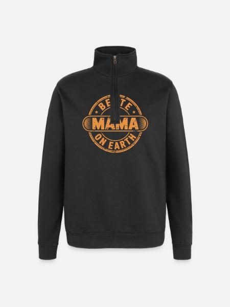 Best Mom Mother's Day - Quarter-Zip Sweatshirt - black