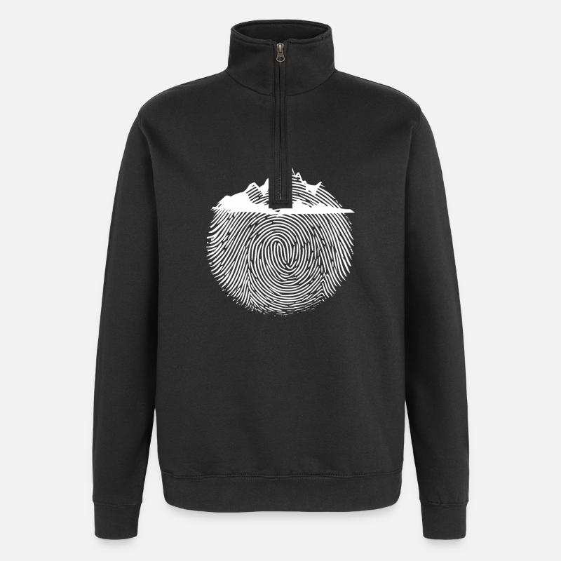 Mountain Climber Design Randonnée - Sweat à zip 1/4 - noir