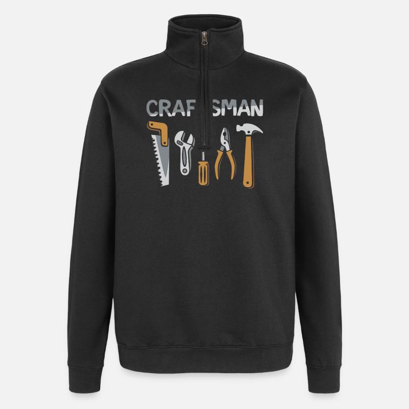 Craftsman Tools Craftsman Design - Quarter-Zip Sweatshirt - black