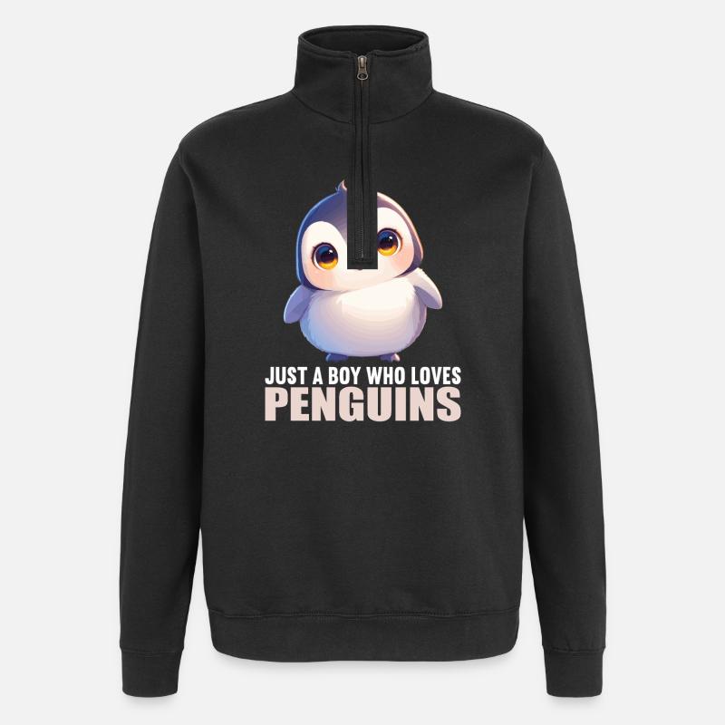 Pingouins Pingouin - Sweat à zip 1/4 - noir