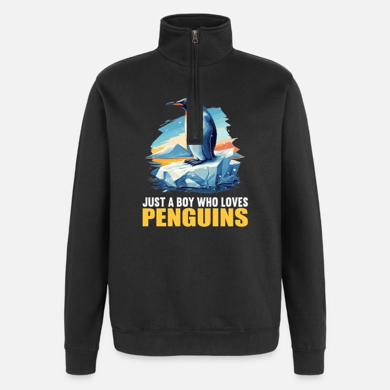 Penguins Penguin - Quarter-Zip Sweatshirt - black