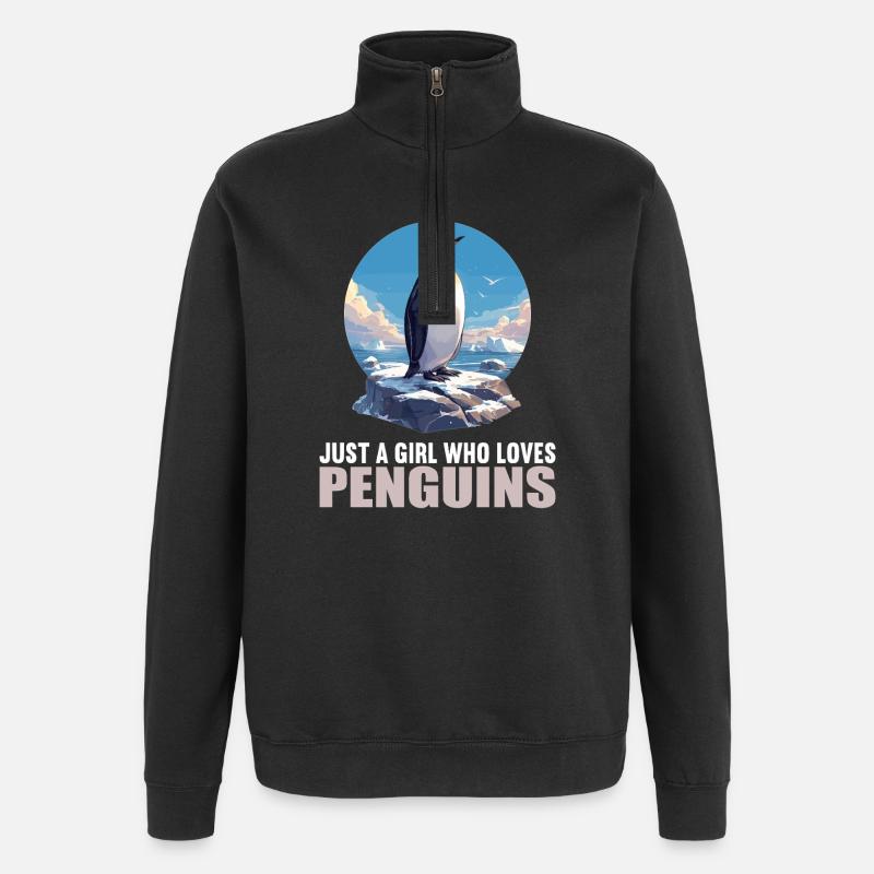 Pingouins Pingouin - Sweat à zip 1/4 - noir
