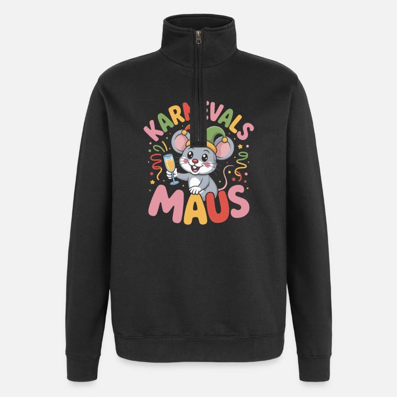 Carnival Mouse Cologne Carnival Mouse - Quarter-Zip Sweatshirt - black