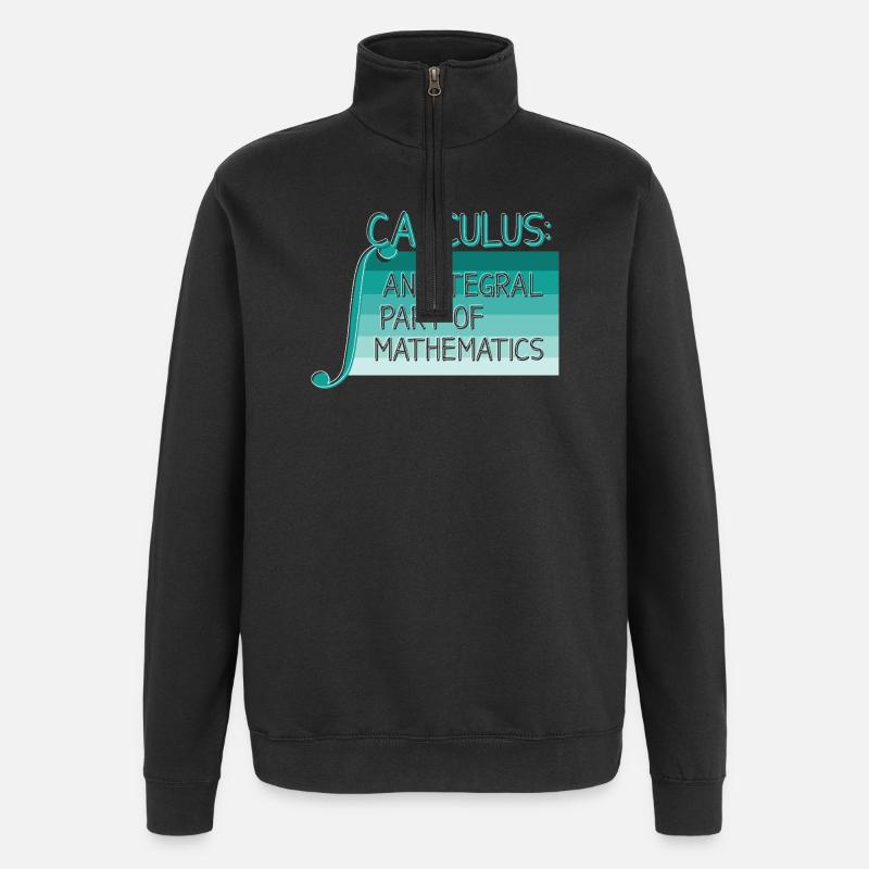 Math Teacher Geometry School Mathematics - Quarter-Zip Sweatshirt - black