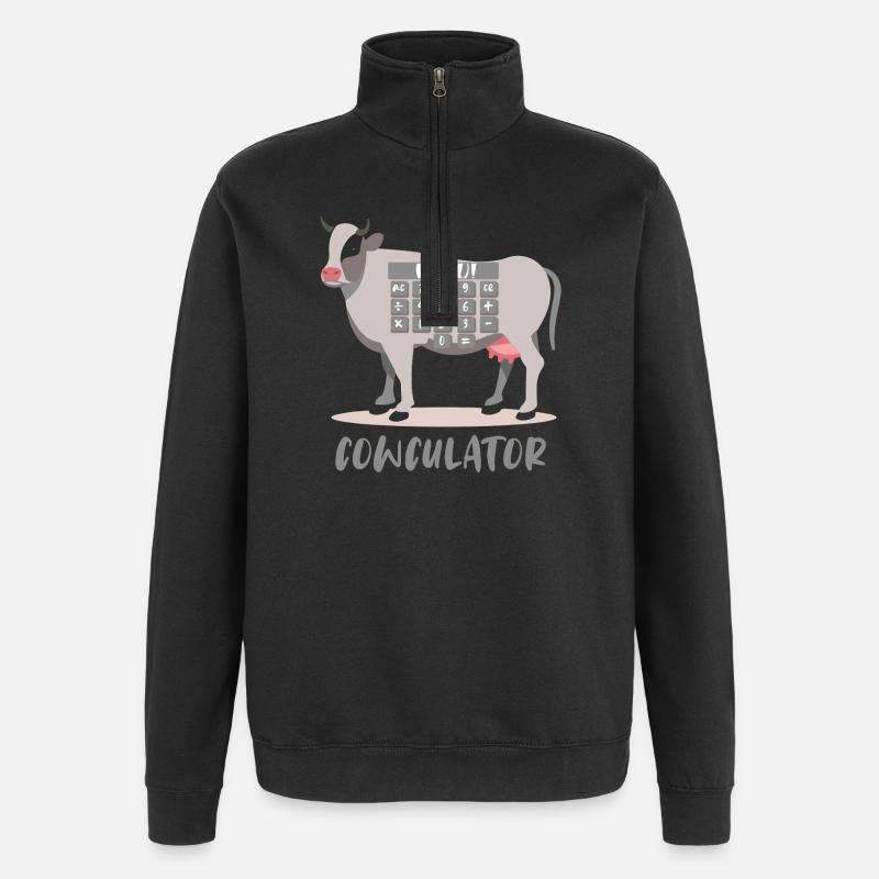 Mathe Mathematik Lehrer Spruch Mathelehrer Lustig - Quarter-Zip-Sweatshirt - Schwarz