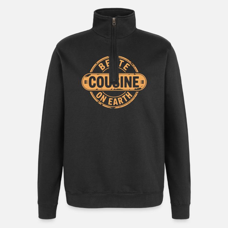 Cousin cadetté - Sweat à zip 1/4 - noir