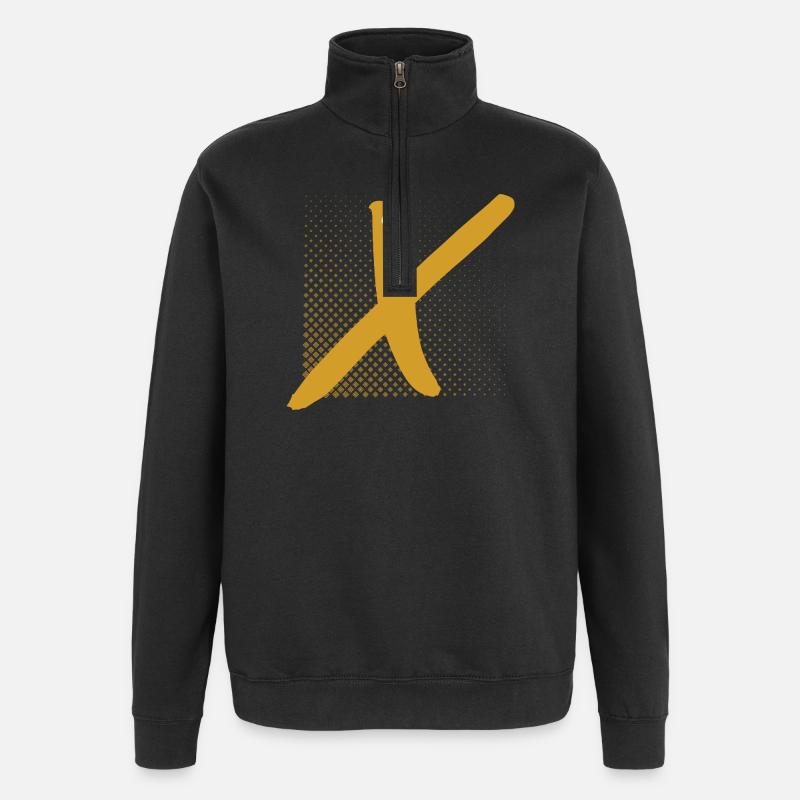 Génération X Doré X - Sweat à zip 1/4 - noir