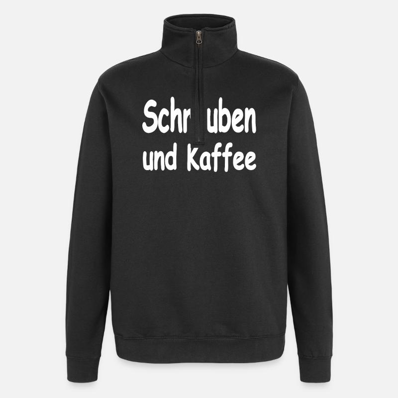 screw - Quarter-Zip Sweatshirt - black