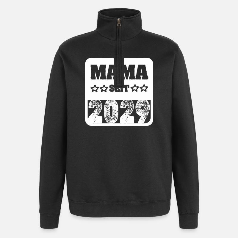 Mama 2029 - Quarter-Zip-Sweatshirt - Schwarz