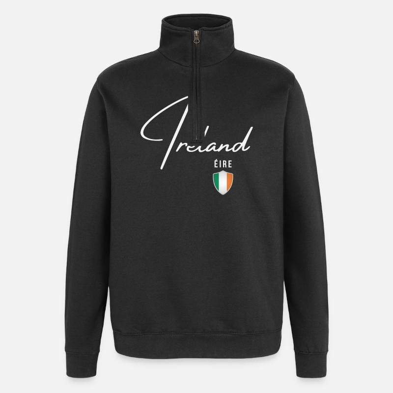 Irish Patriot, Irish Pride - Quarter-Zip Sweatshirt - black