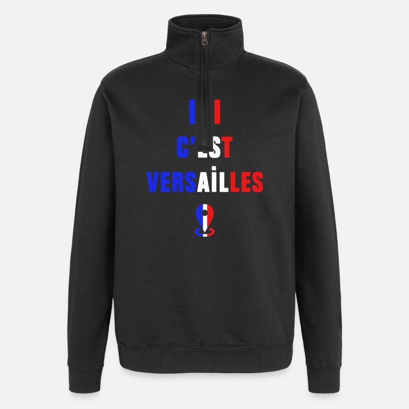 This is Versailles - Quarter-Zip Sweatshirt - black