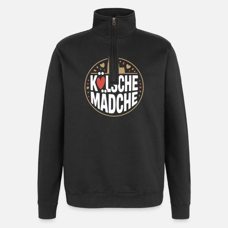 Cologne Filles Carnaval Cologne Filles - Sweat à zip 1/4 - noir