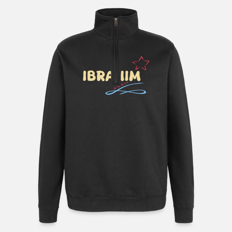 Geschenk Ibrahim - Quarter-Zip-Sweatshirt - Schwarz
