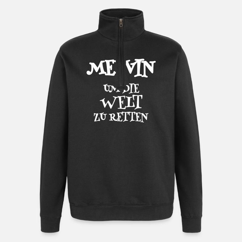 Sauveteur Melvin - Sweat à zip 1/4 - noir