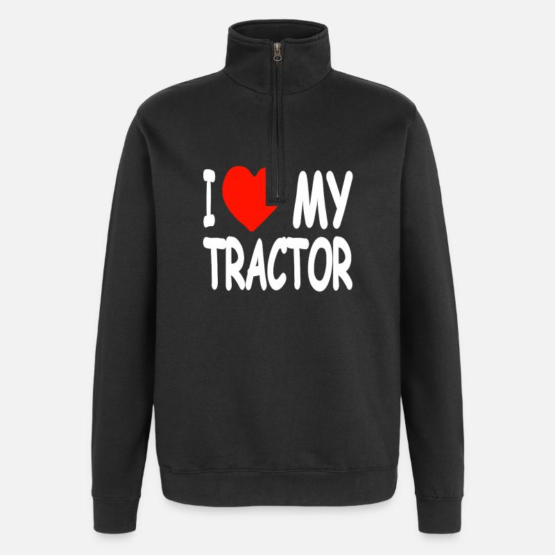 Traktor - Quarter-Zip-Sweatshirt - Schwarz