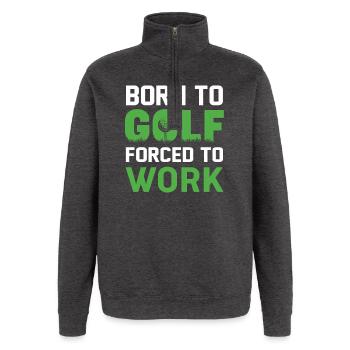 Golf - Quarter-Zip-Sweatshirt - Anthrazit - Vorne - AI Model Female 172 light (172cm) & AI Model Male 178 dark (178cm)