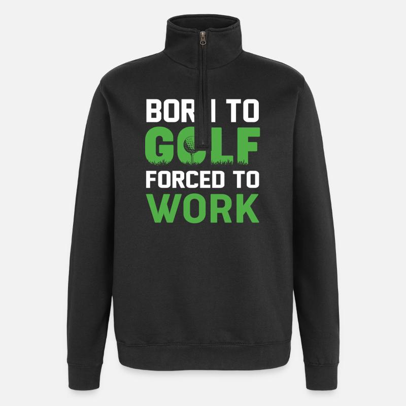 Golf - Quarter-Zip-Sweatshirt - Schwarz