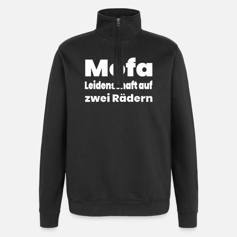 Mofa - Quarter-Zip-Sweatshirt - Schwarz