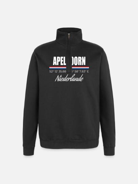 Apeldoorn - Quarter-Zip-Sweatshirt - Schwarz