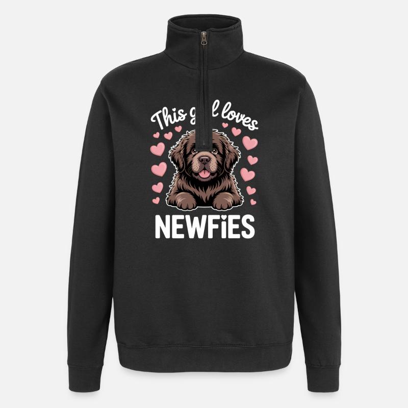 Newfoundland Saying Funny Newfoundland Gift - Quarter-Zip Sweatshirt - black
