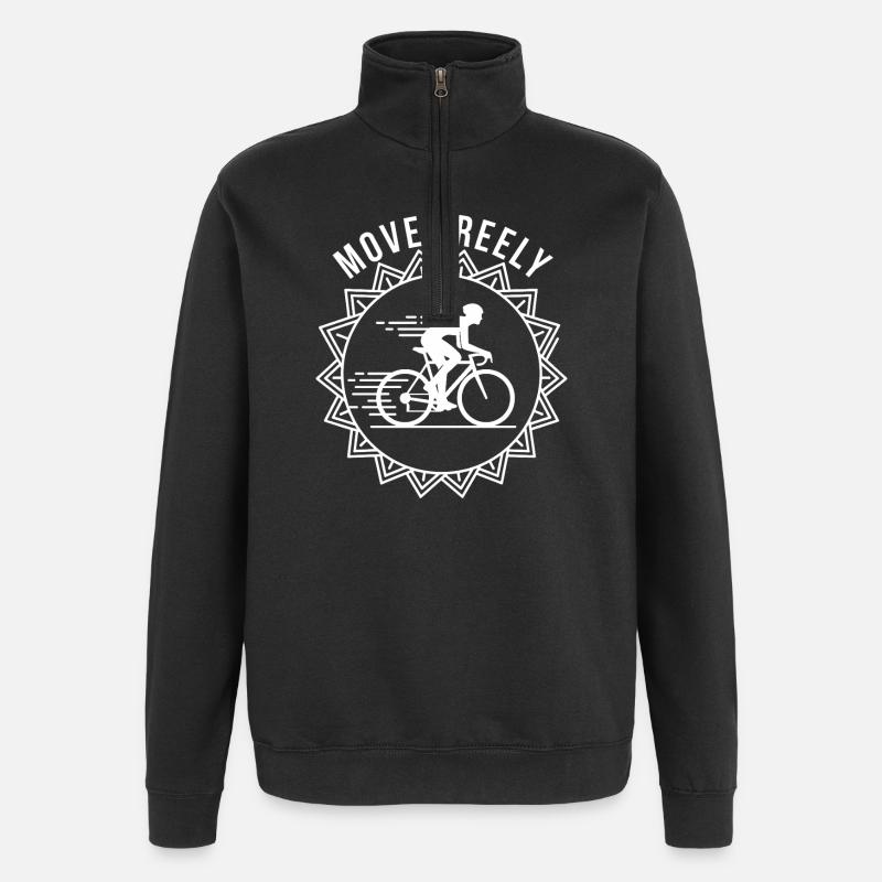 Se déplacer librement - Sweat à zip 1/4 - noir