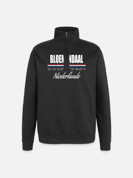 Bloemendaal - Sweat à zip 1/4 - noir
