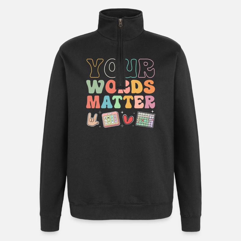 Sonderschule Lehrer Förderschule Pädagoge - Quarter-Zip-Sweatshirt - Schwarz