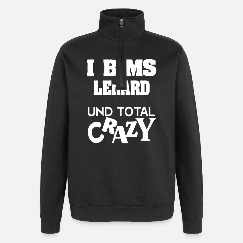 First name Lenard - Quarter-Zip Sweatshirt - black
