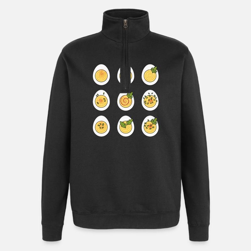 Russian Eggs - Quarter-Zip Sweatshirt - black