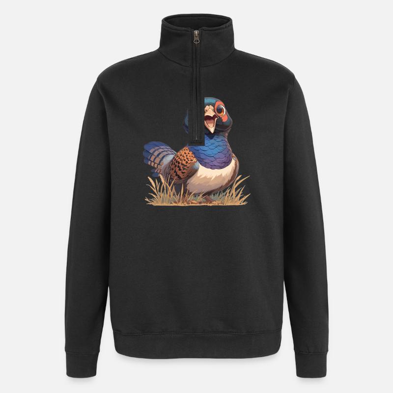 Pheasants Pheasant - Quarter-Zip Sweatshirt - black