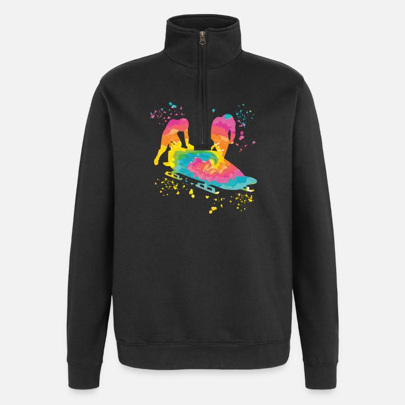 Bob Freineur d’équipe Bob - Sweat à zip 1/4 - noir