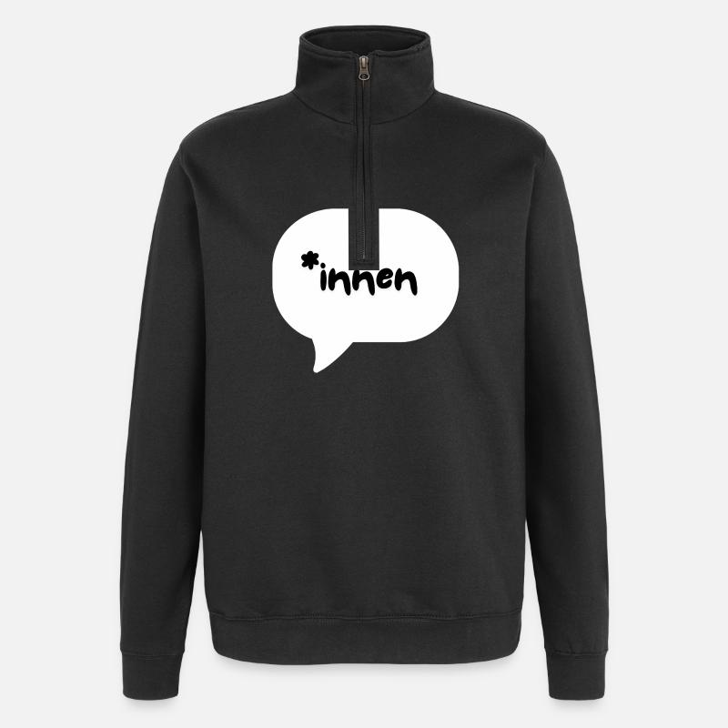 *inside - Quarter-Zip Sweatshirt - black