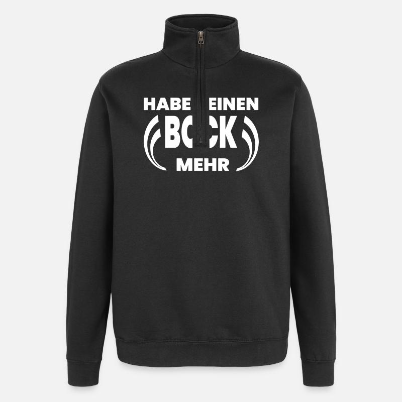 Bock - Quarter-Zip-Sweatshirt - Schwarz