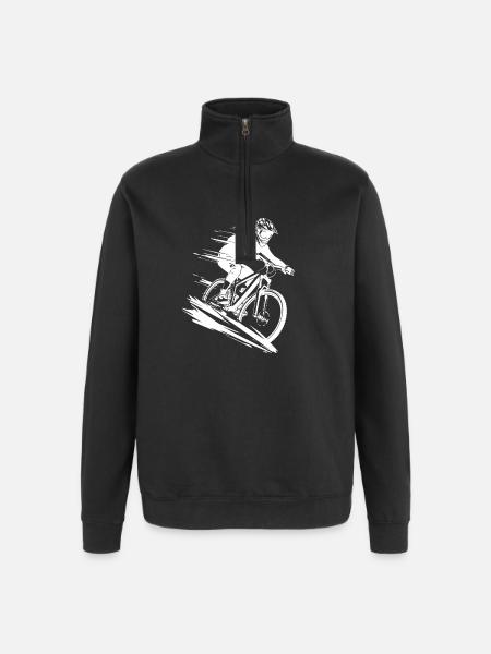 VTT Énergique VTT - Sweat à zip 1/4 - noir