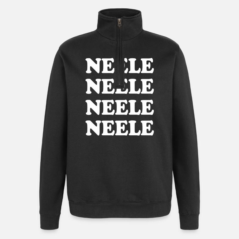 Nom : Neele - Sweat à zip 1/4 - noir