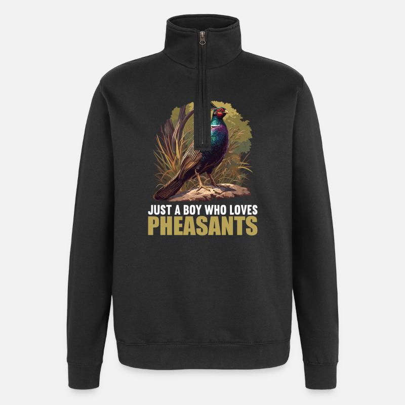 Pheasants Pheasant - Quarter-Zip Sweatshirt - black